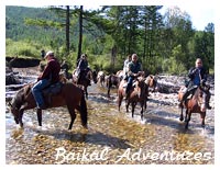 Horse riding tours at Lake Baikal
