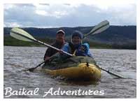 Selenga river kayaking